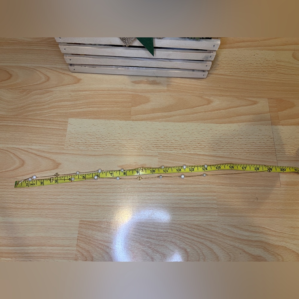 Tory Burch Gold/Pearl Long Necklace - Picture 3 of 6